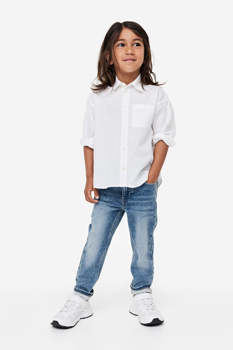 

Супермягкие джинсы узкого кроя H&M, синий