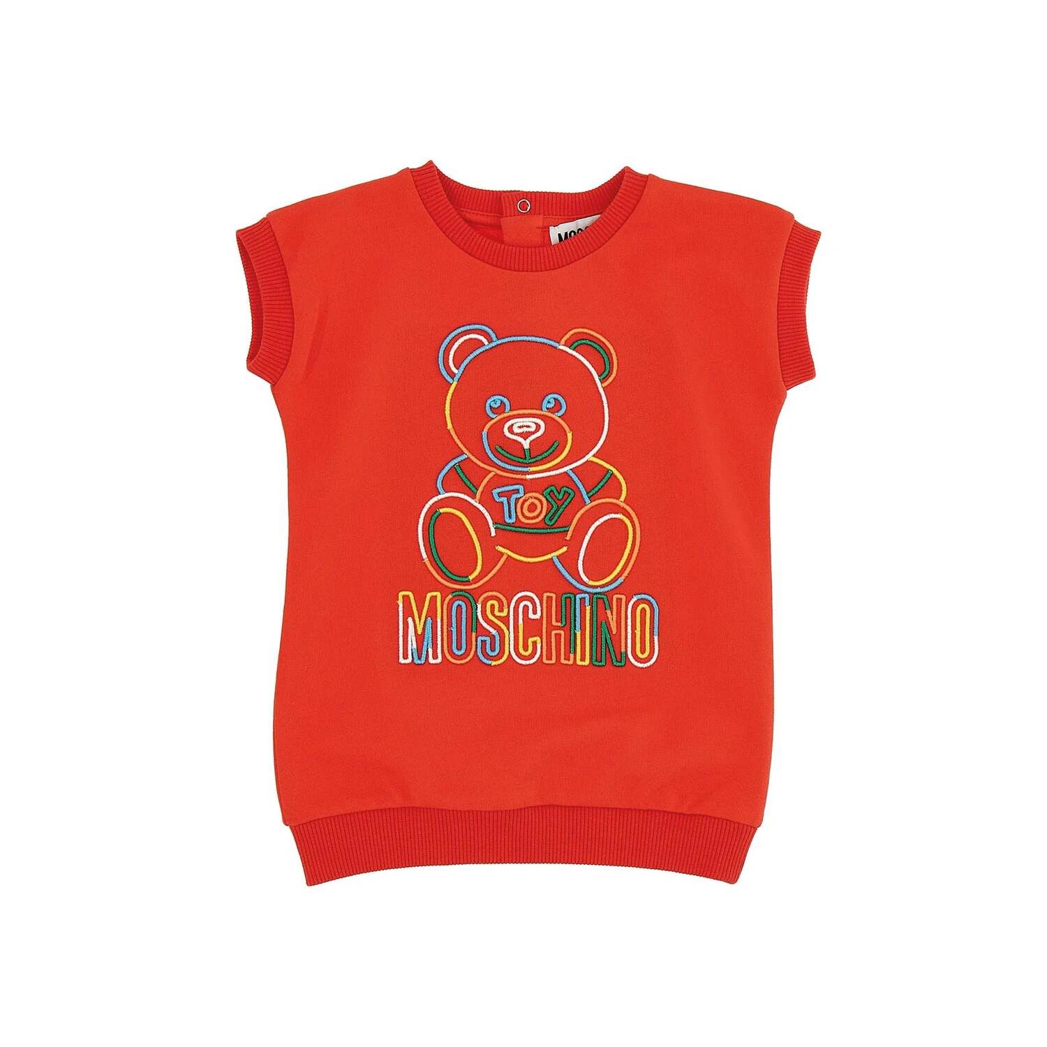

Красное платье с логотипом Moschino, красный