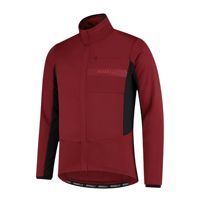 Зимняя велосипедная куртка мужская - Barrier ROGELLI, цвет rot