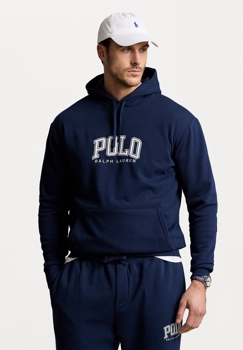 Толстовка HOOD LONG SLEEVE Polo Ralph Lauren Big & Tall, цвет cruise navy брюки polo ralph lauren knit long john цвет cruise navy light navy all over pony print