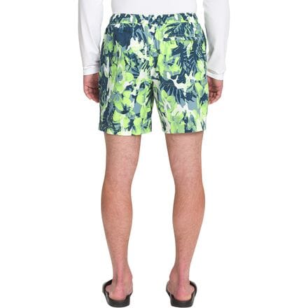 

Короткие шорты без застежек Class V с принтом, 5 дюймов мужские The North Face, цвет Sharp Green Tropical Camo Print