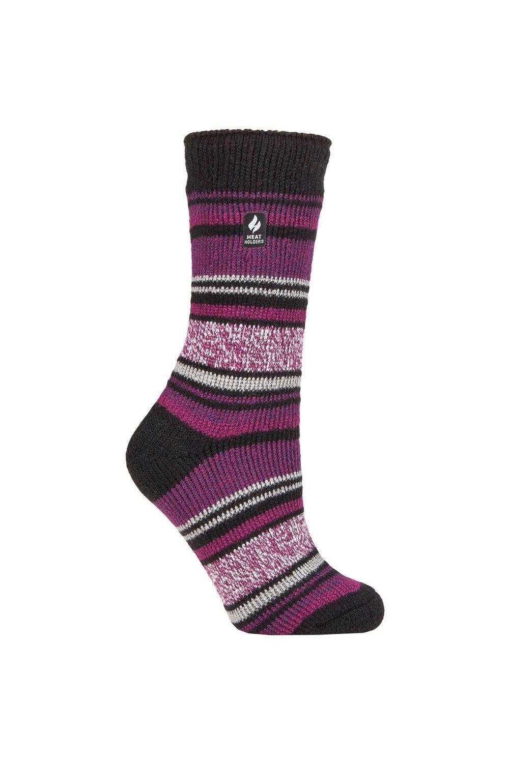 

1 пара термоносков с рисунком 2.3 TOG SOCKSHOP Heat Holders, розовый