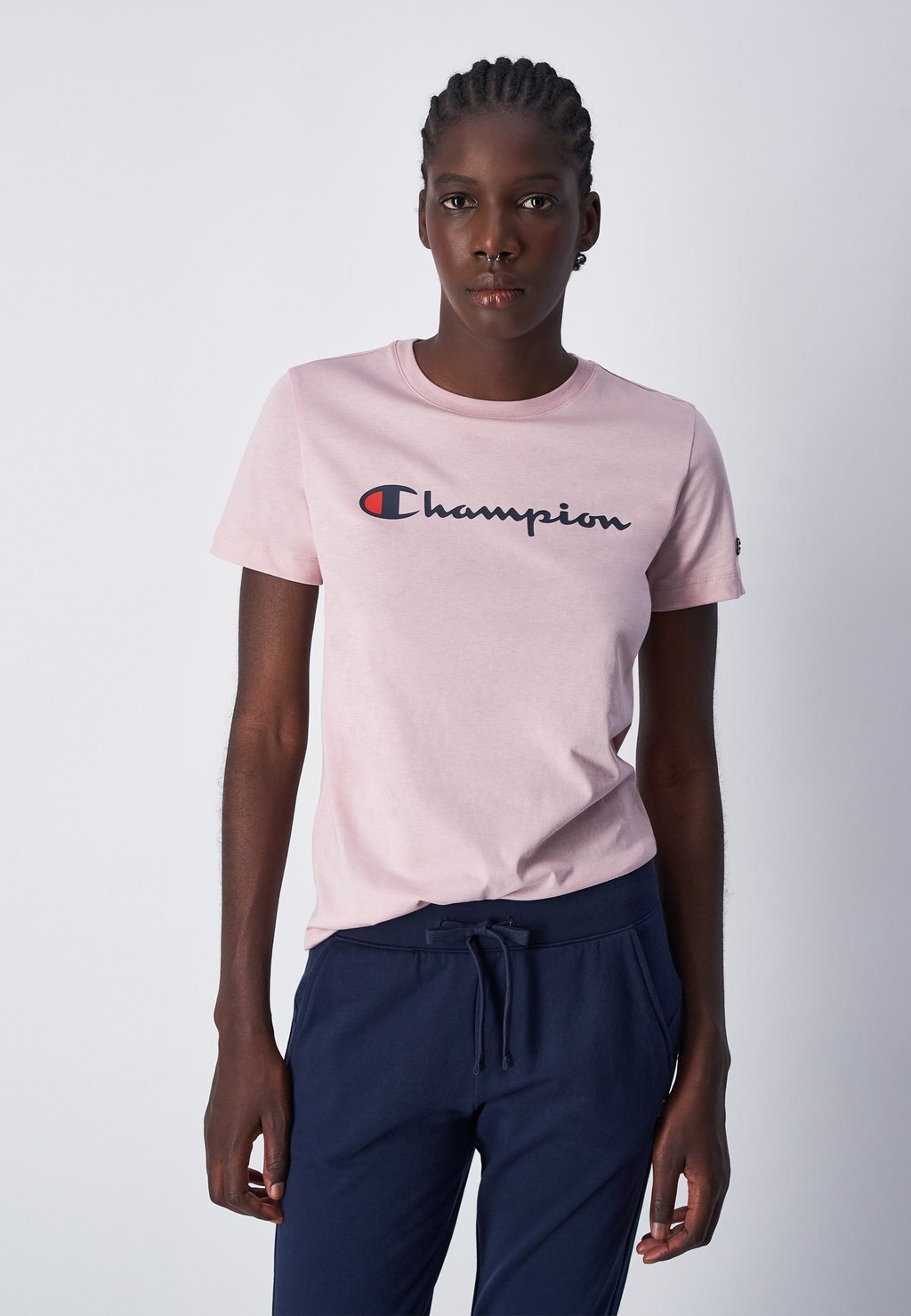 

Футболка с принтом CLASSIC CREWNECK LARGE LOGO ICONS Champion, телесного цвета