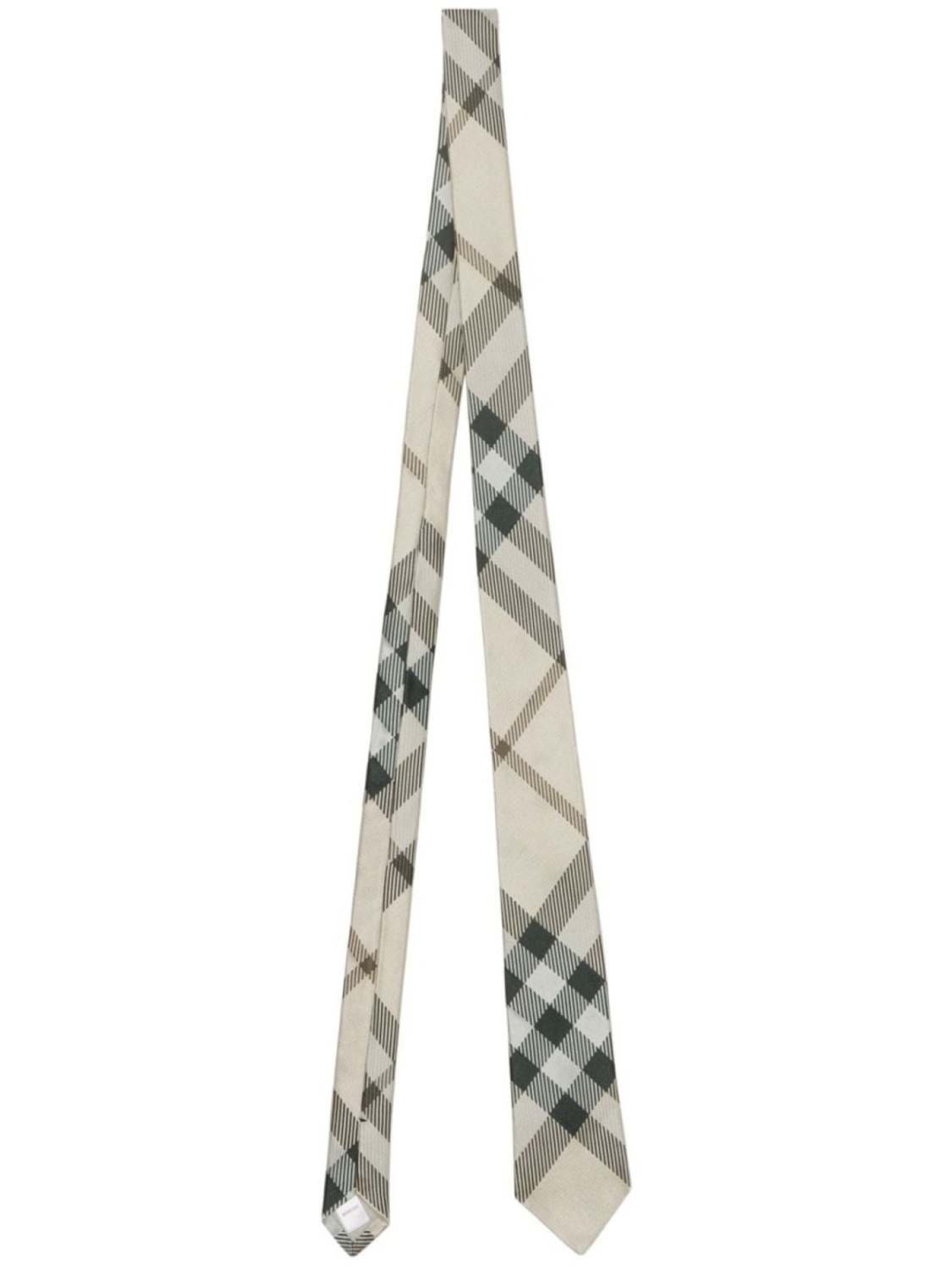 

Burberry шелковый галстук в клетку, нейтральный цвет