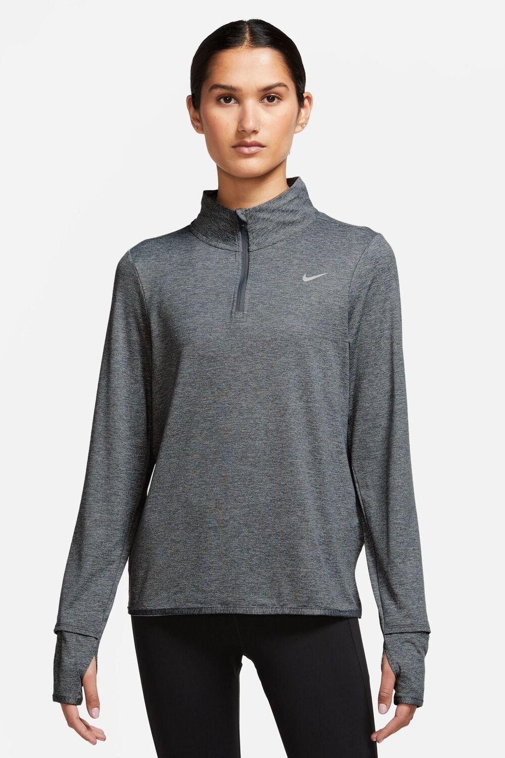 

Толстовка Swift Element Dri-FIT UV с молнией 1/2 Nike, серый