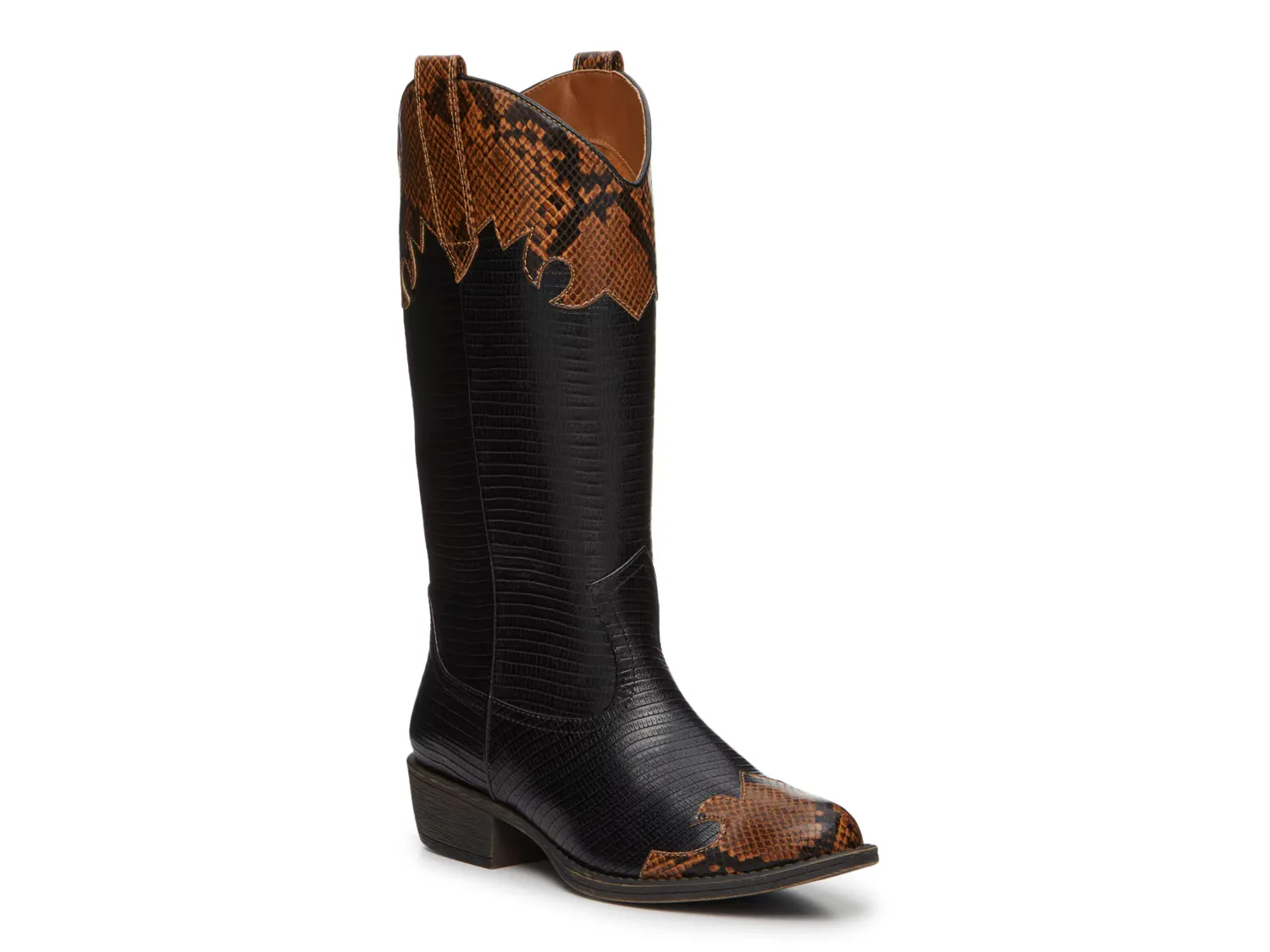 

Сапоги Dutton Cowboy Boot Coconuts, цвет black_tansnakeprint