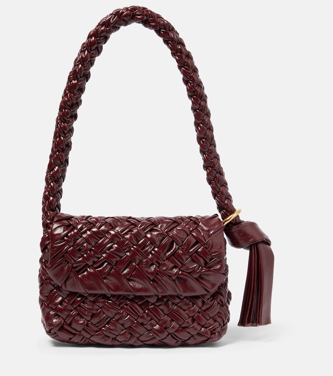 

Kalimero citta маленькая кожаная сумка через плечо Bottega Veneta, красный