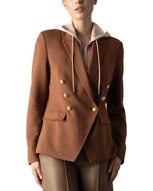 

Двубортный пиджак Helen с капюшоном Blue Revival, цвет Tan/Beige