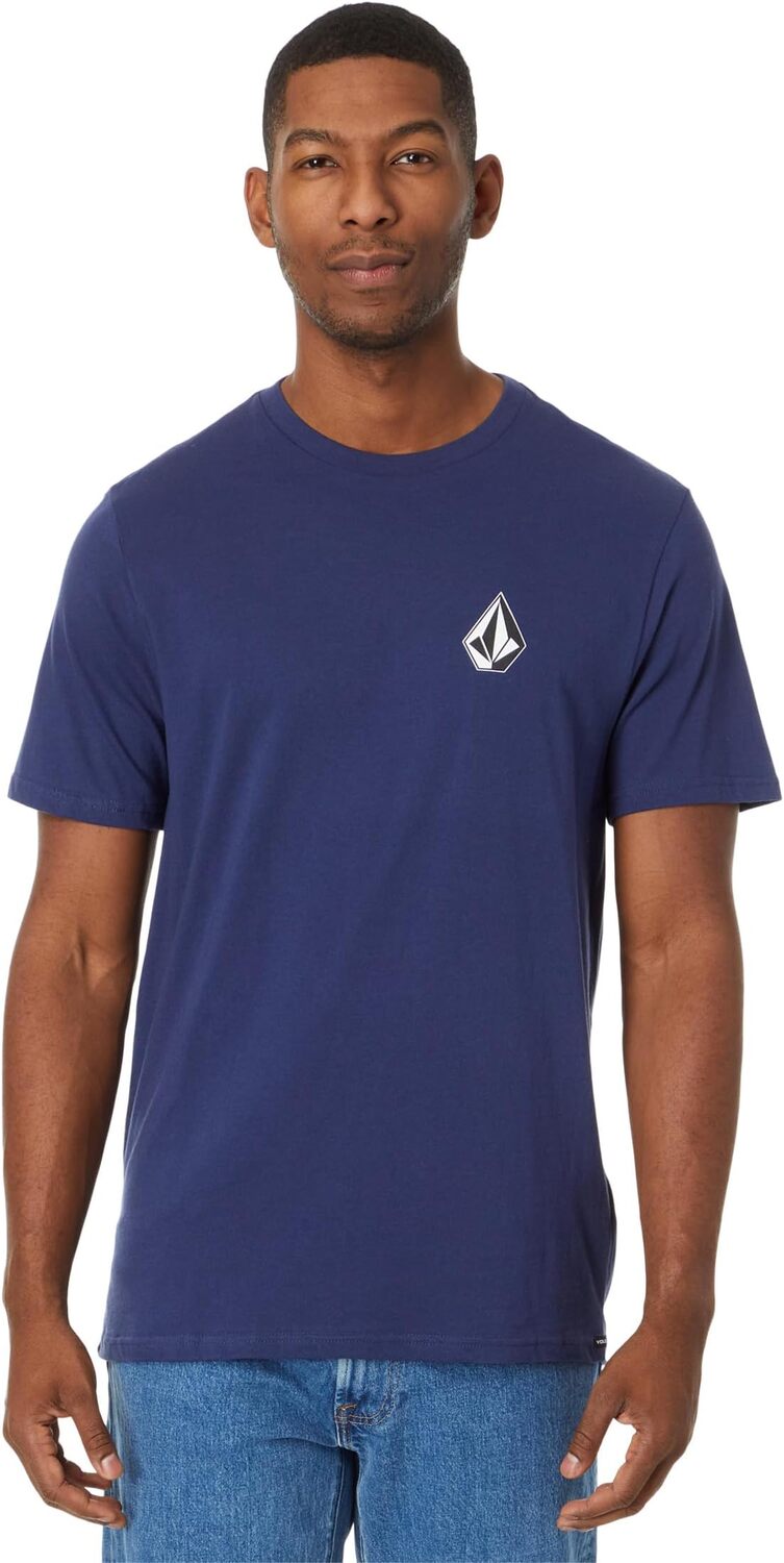 

Футболка с короткими рукавами Iconic Stone Volcom, цвет Estate Blue