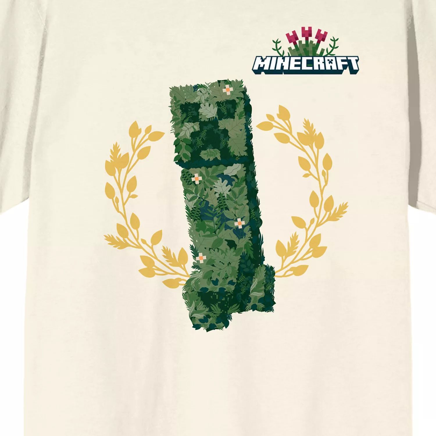 Детская футболка с цветочным рисунком Creeper Minecraft Licensed Character
