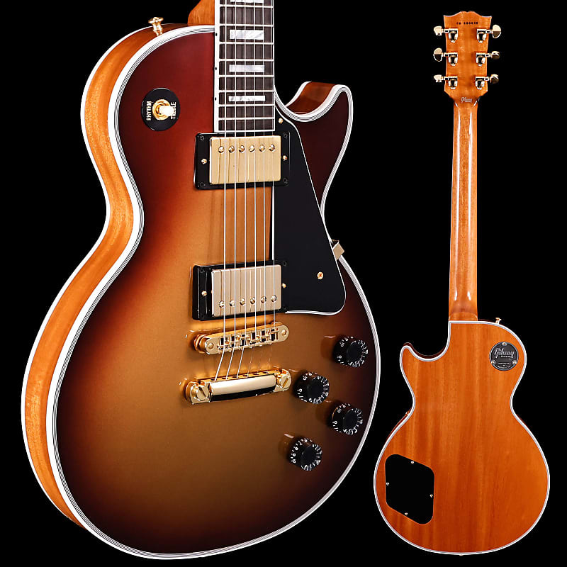 

Электрогитара Gibson Les Paul Custom, Viceroy Goldburst w Natural Back Gloss 9lbs 12.1oz