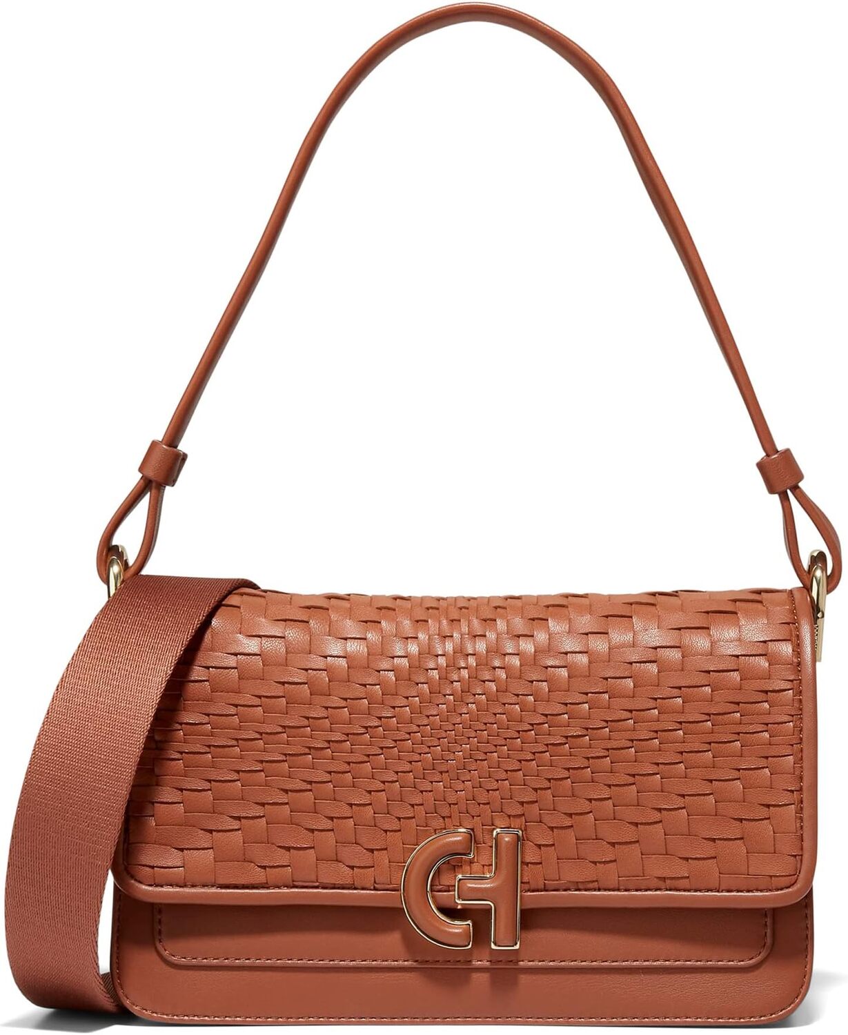 

Сумка через плечо Cole Haan Mini Shoulder Bag, цвет British Tan/Woven