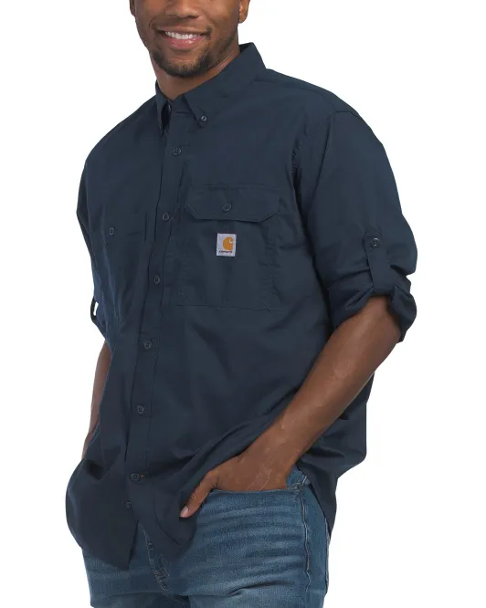 

Тканая рубашка Force Relax Fit Carhartt, синий