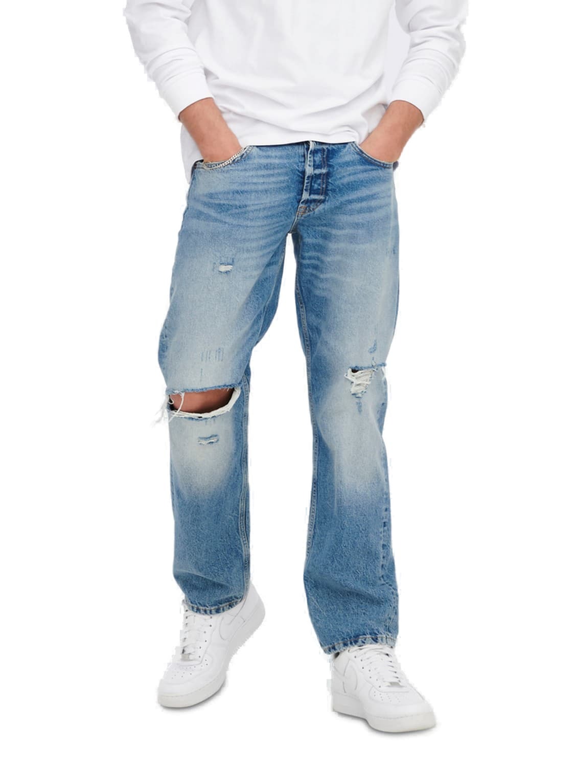 

Джинсы ONLY ONSEDGE LOOSE 4067 comfort/relaxed, синий