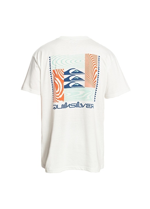 

Белая мужская футболка с круглым вырезом Quiksilver, Белый