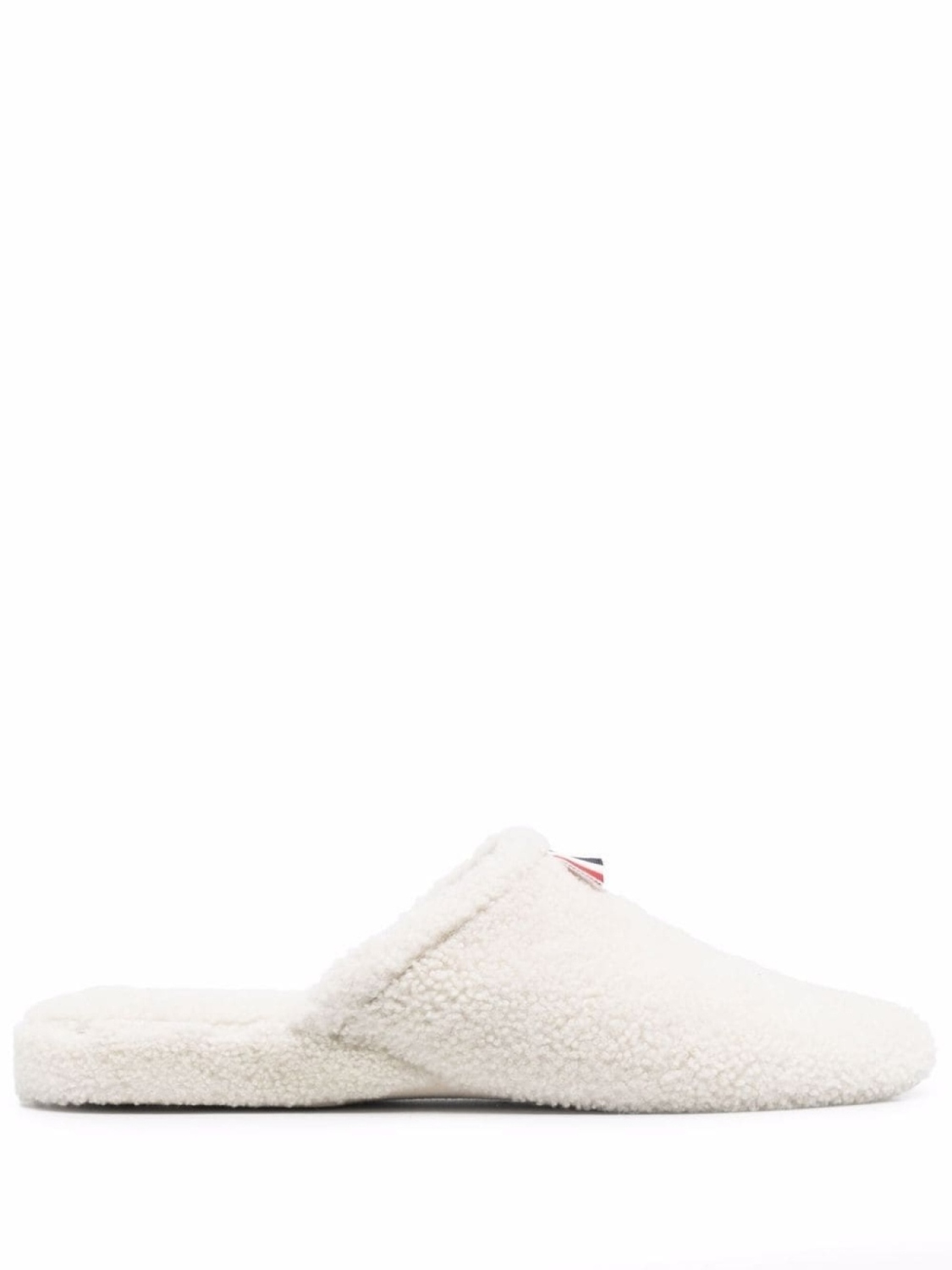 

Thom Browne слиперы с мехом и полосками RWB, белый
