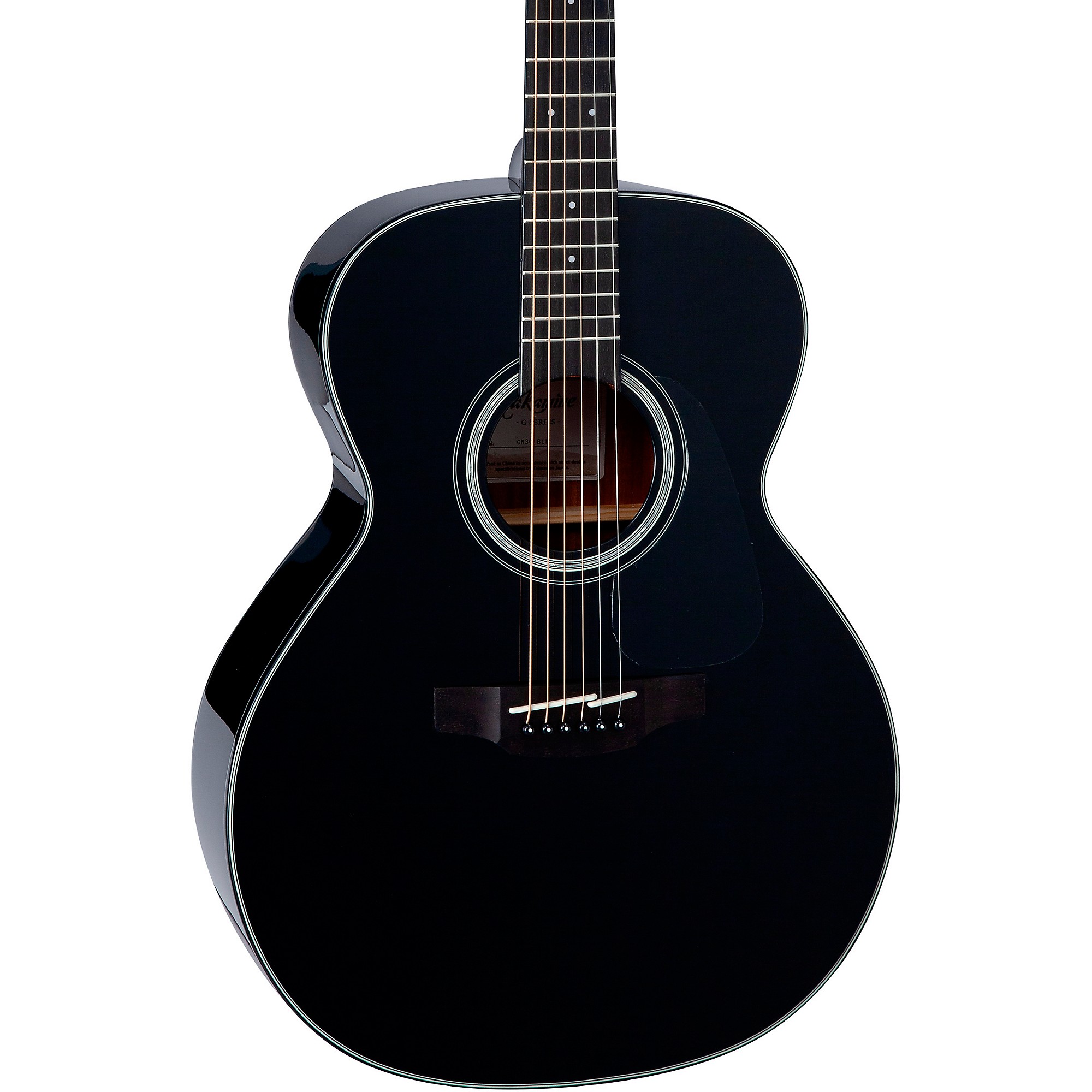 Акустическая гитара Takamine G Series GN30 NEX, глянцевая, черная