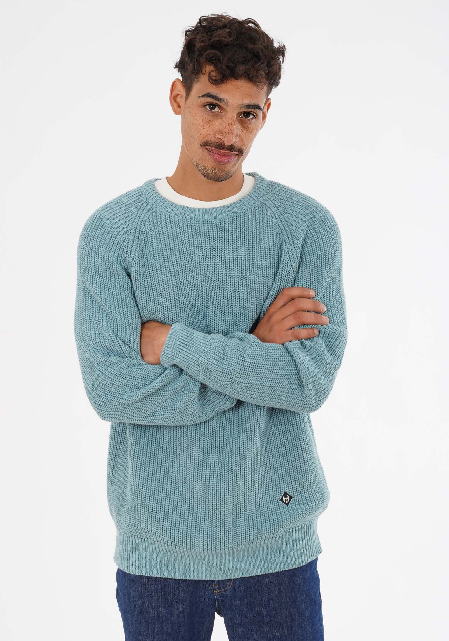 пуловер honesty rules strick jacquard цвет multi colors Пуловер HONESTY RULES Knitter Rib, цвет arctic blue