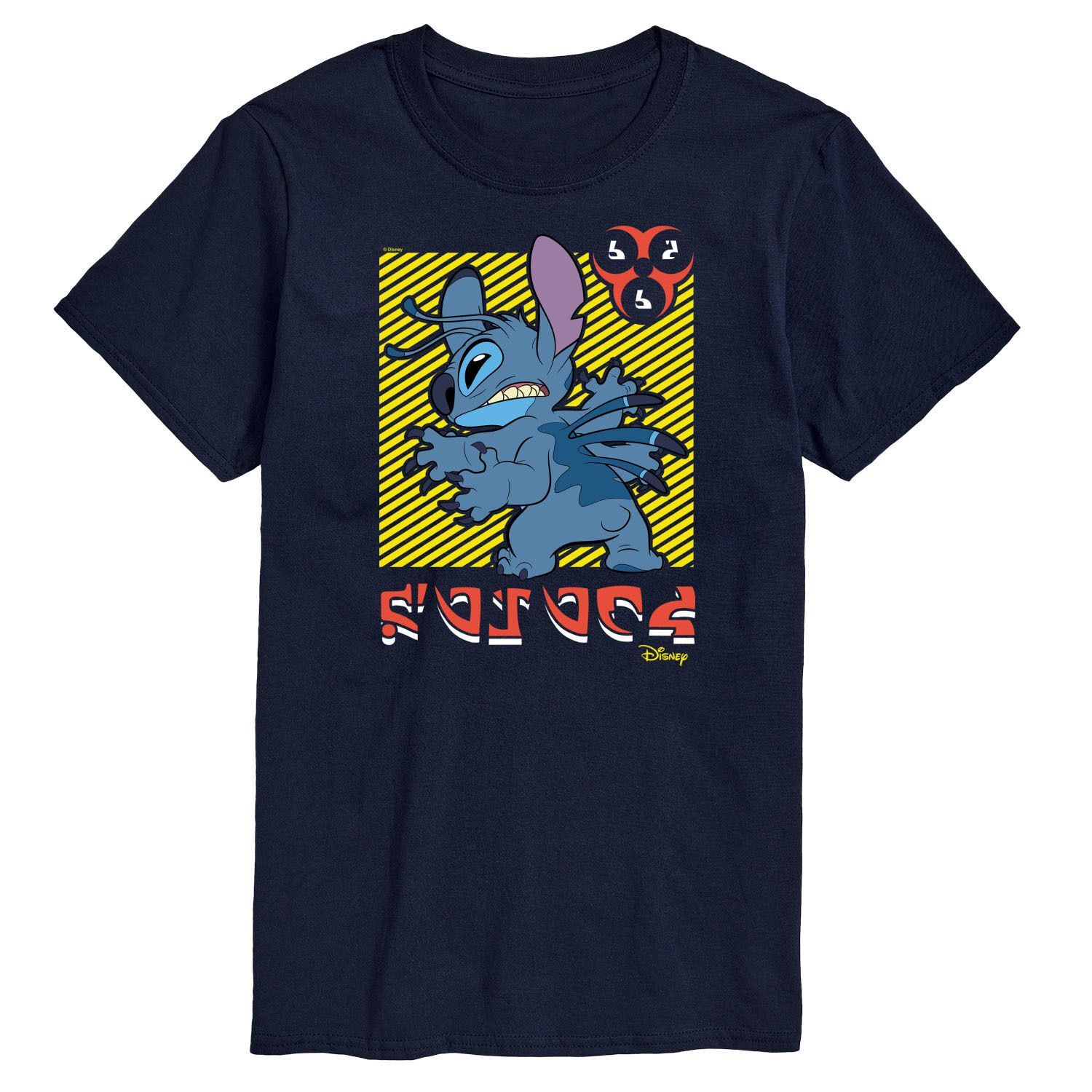 

Футболка с рисунком Lilo & Stitch Big & Tall 626 Disney, синий