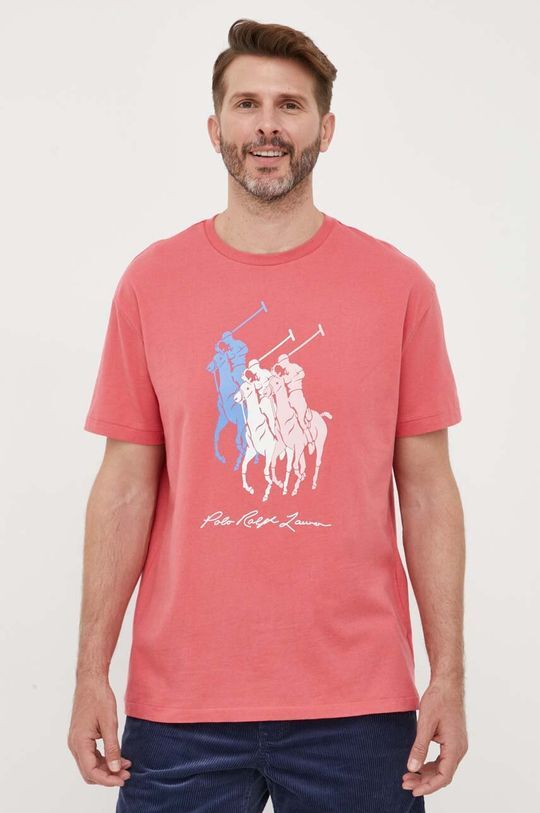 

Хлопковая футболка Polo Ralph Lauren, красный
