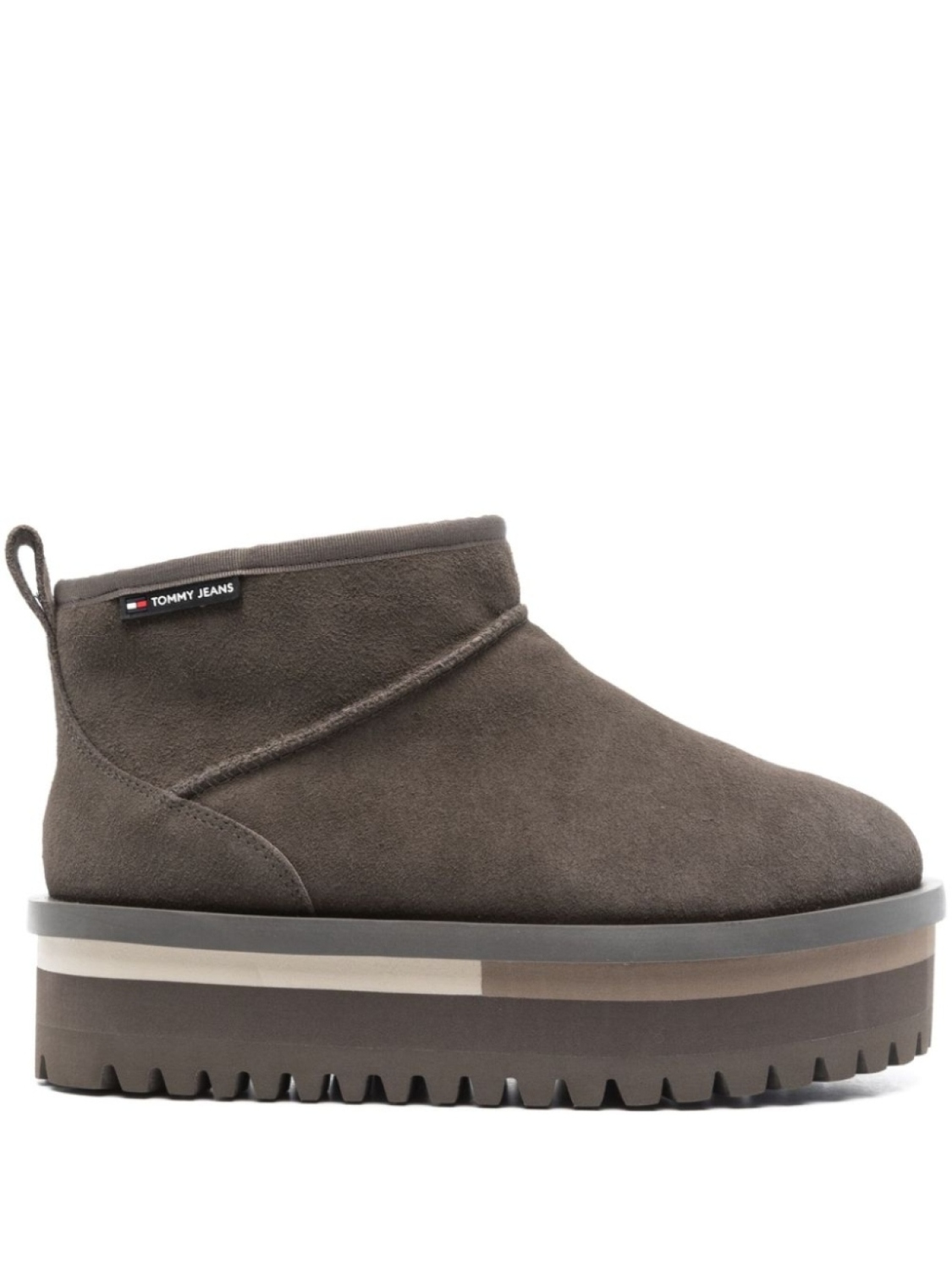 

Замшевые сапоги Tommy Jeans, серый