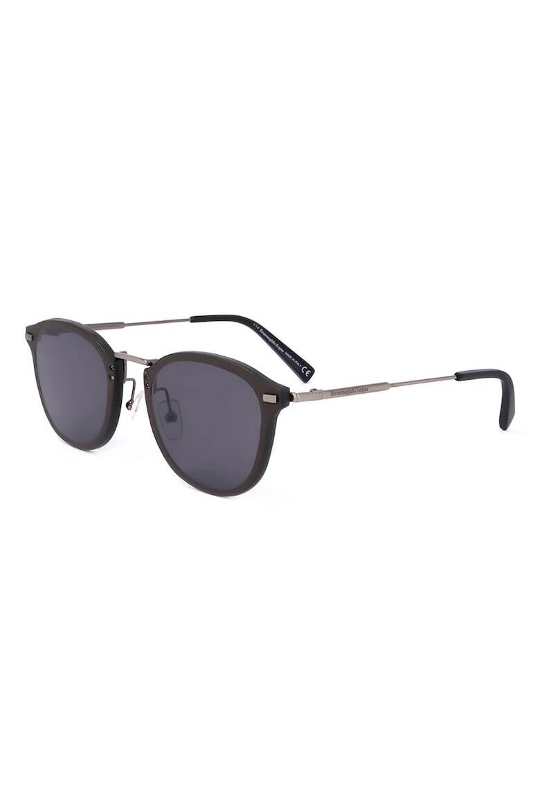 

Однотонные солнцезащитные очки Ermenegildo Zegna, серебряный