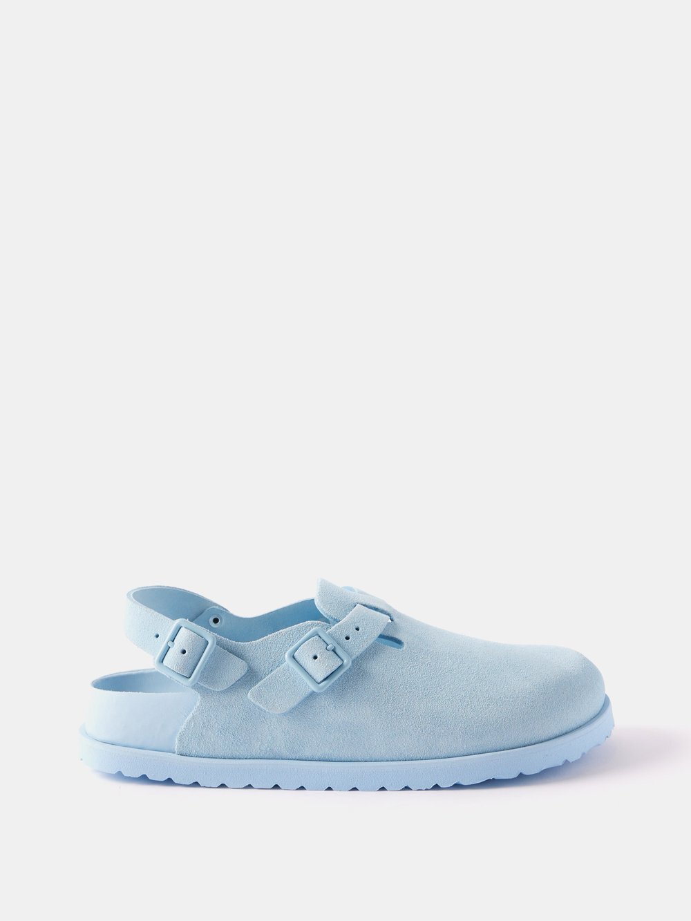 

Замшевые сабо tokio с пяткой на пятке Birkenstock, синий