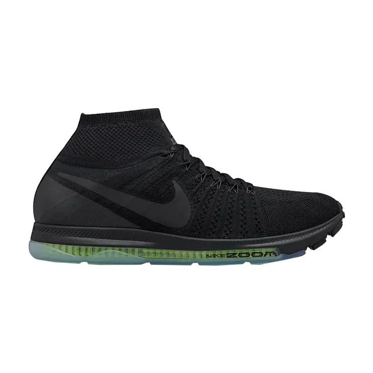 

Кроссовки Nike Zoom All Out Flyknit 'Black Volt', черный