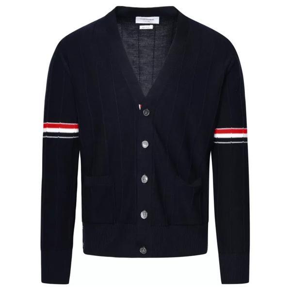 

Кардиган navy virgin wool cardigan Thom Browne, черный