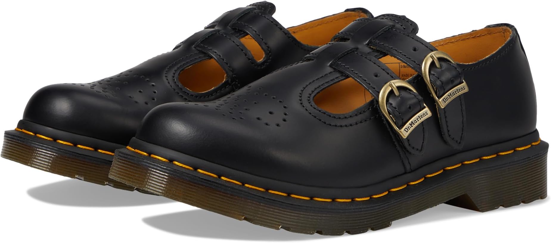 Лоферы 8065 Smooth Leather Mary Jane Shoes Dr. Martens, цвет Black Smooth оксфорды dr martens 1461 smooth leather shoes цвет card blue smooth