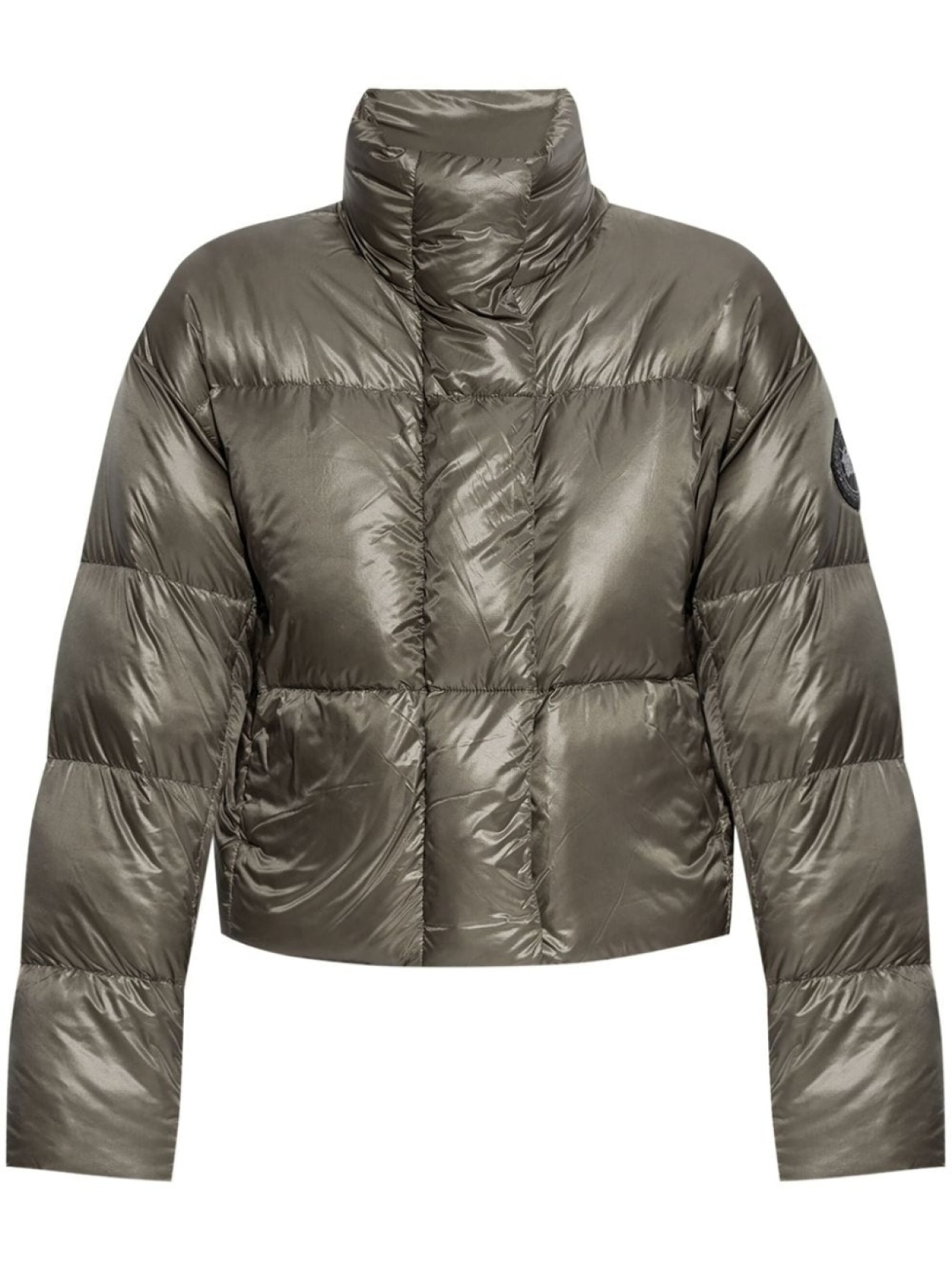 

Canada Goose укороченный пуховик Cypress, серый