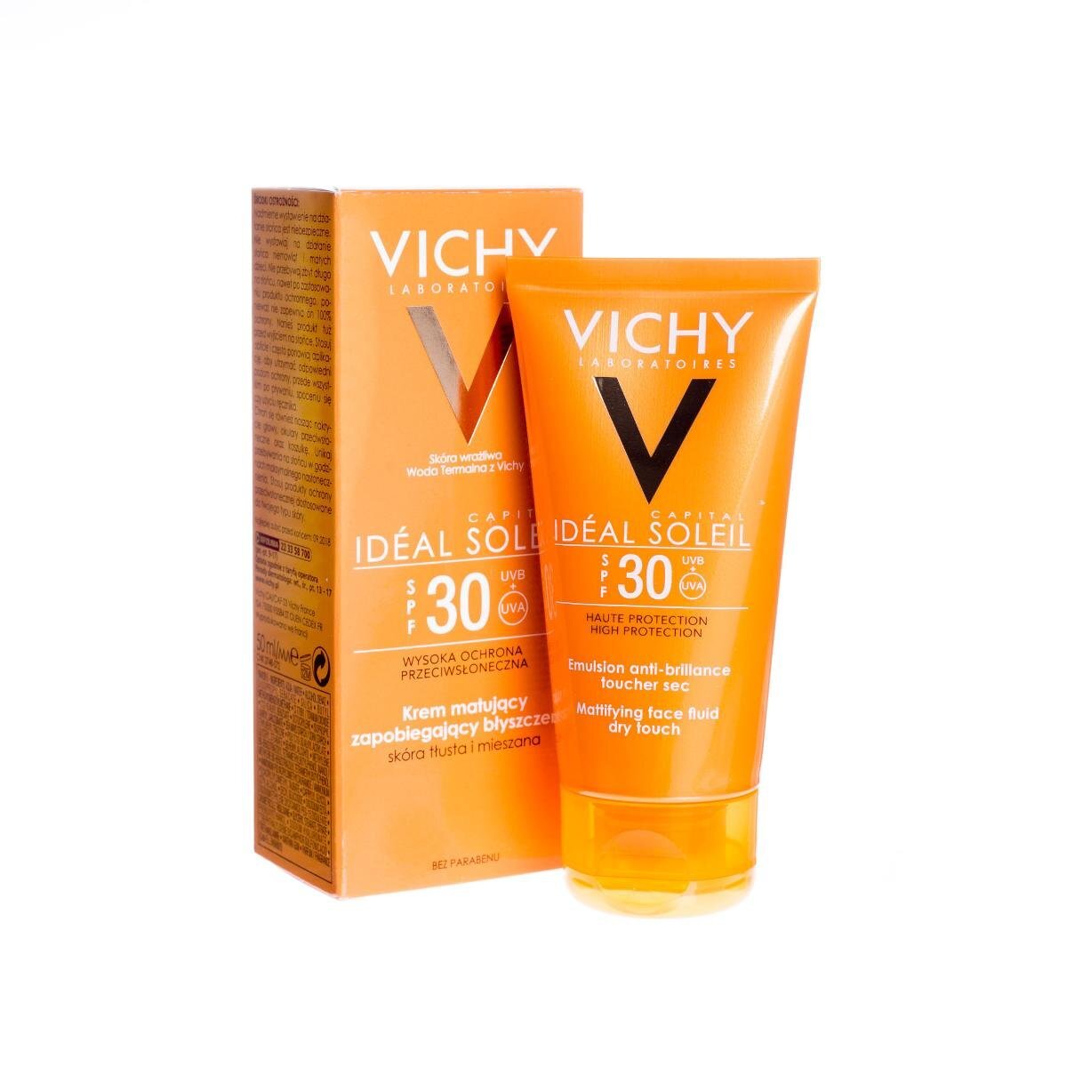 

Vichy Idéal Soleil, матирующий крем для лица SPF 30, 50 мл