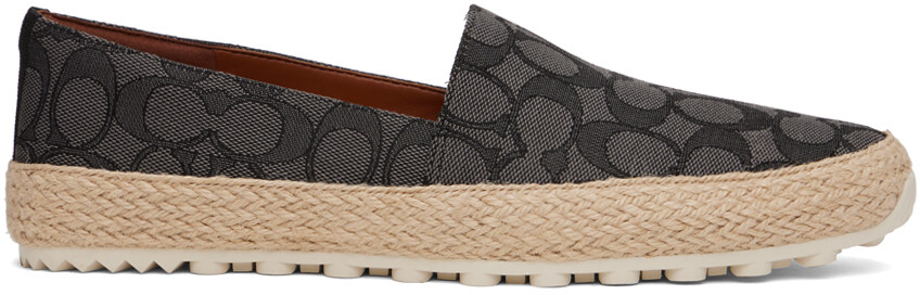 

Фирменные жаккардовые эспадрильи Coach 1941 Grey & Black
