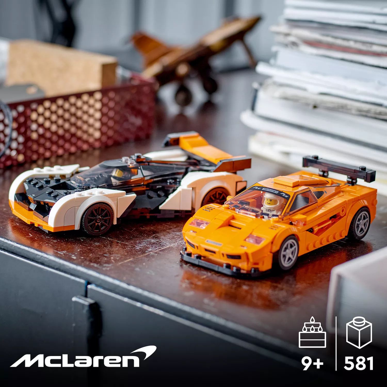 Набор игрушек Lego Speed ​​Champions McLaren Solus GT и McLaren F1 LM 76918 (581 деталь) LEGO lego speed champions 76918 mclaren solus gt