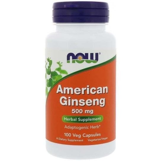 Now Foods, American Ginseng - Американский женьшень 500 мг, 100 капсул