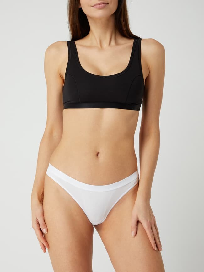 

Низкие стринги с модальным наполнением, модель Natural Joy Calida, белый