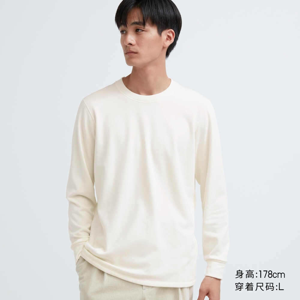 

Свитшот Uniqlo с круглым вырезом, белый