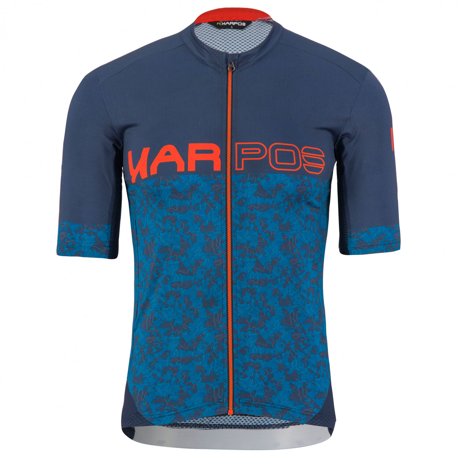 

Велосипедный трикотаж Karpos Jump Jersey, цвет Outer Space/Moroccan Blue/Tangorine Tango