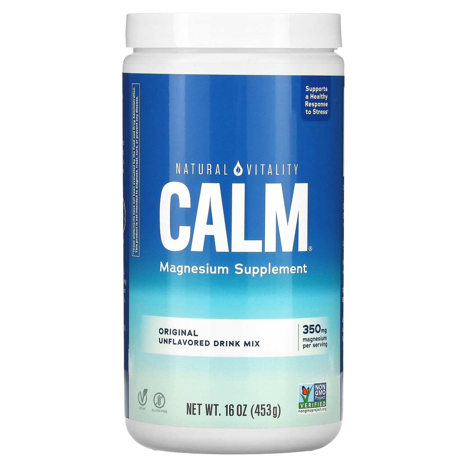 

CALM, смесь для приготовления напитка с магнием, оригинальный вкус без добавок, 453 г (16 унций), Natural Vitality