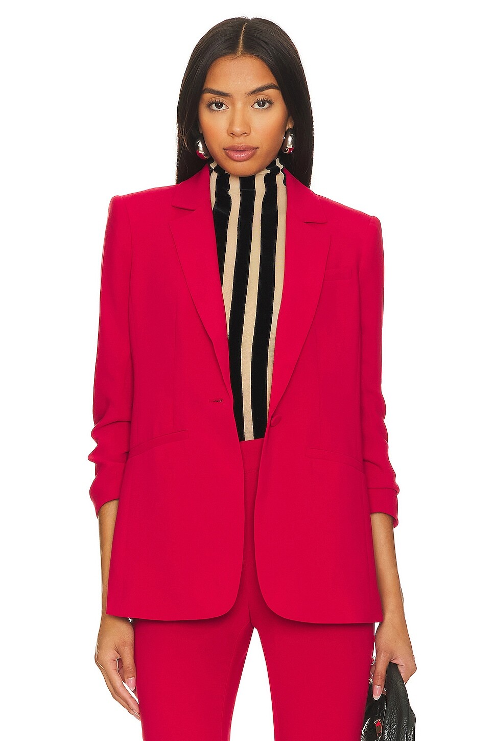 

Блейзер Cinq a Sept Crepe Khloe, цвет Warm Cranberry