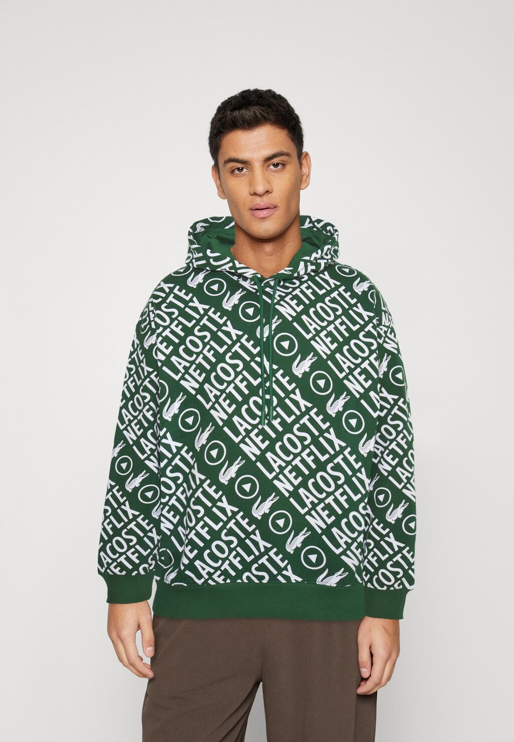 

Худи Lacoste, зеленый/белый