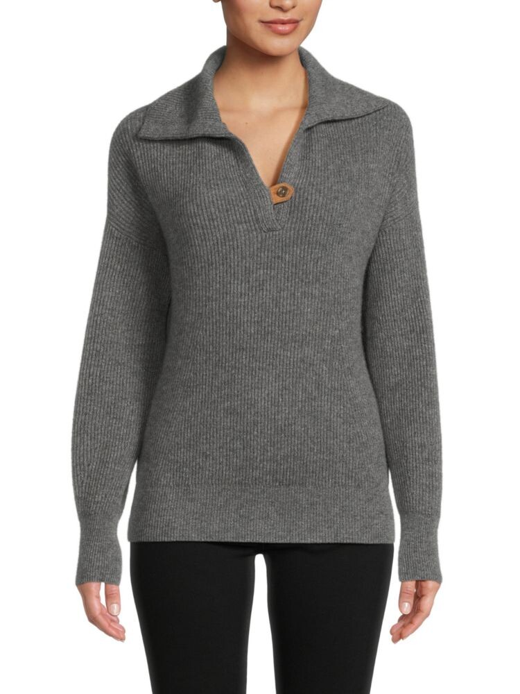 

Кашемировый свитер с воротником Johnny Bruno Magli, цвет Medium Grey