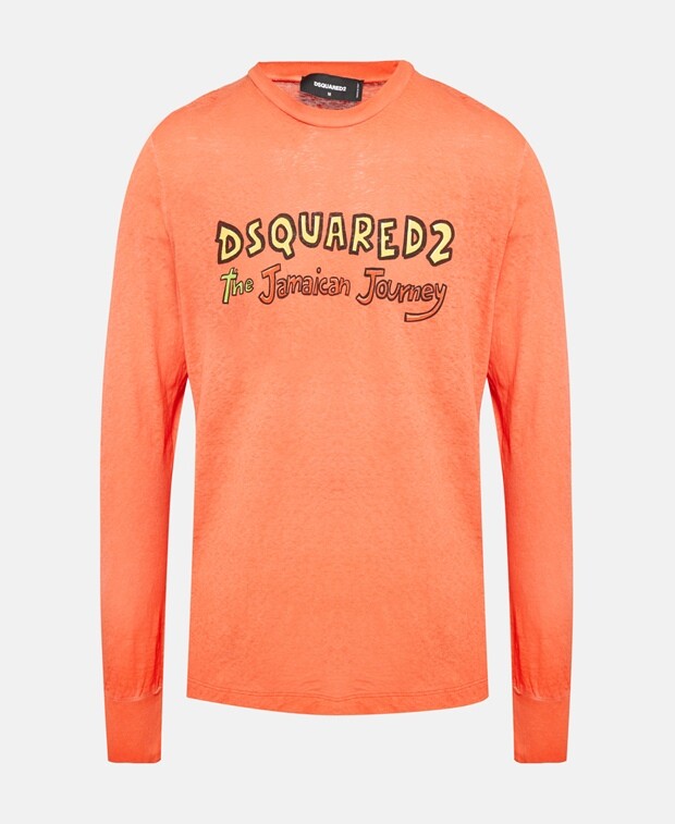 

Топ с длинными рукавами Dsquared2, светло-оранжевый