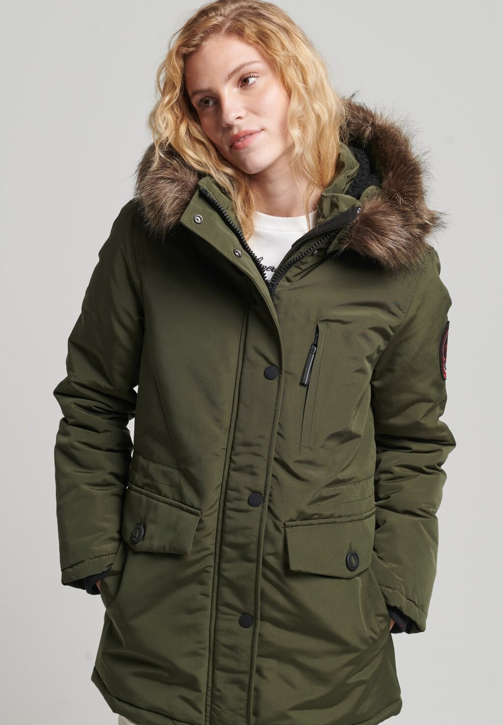 

Парка Superdry, Серый