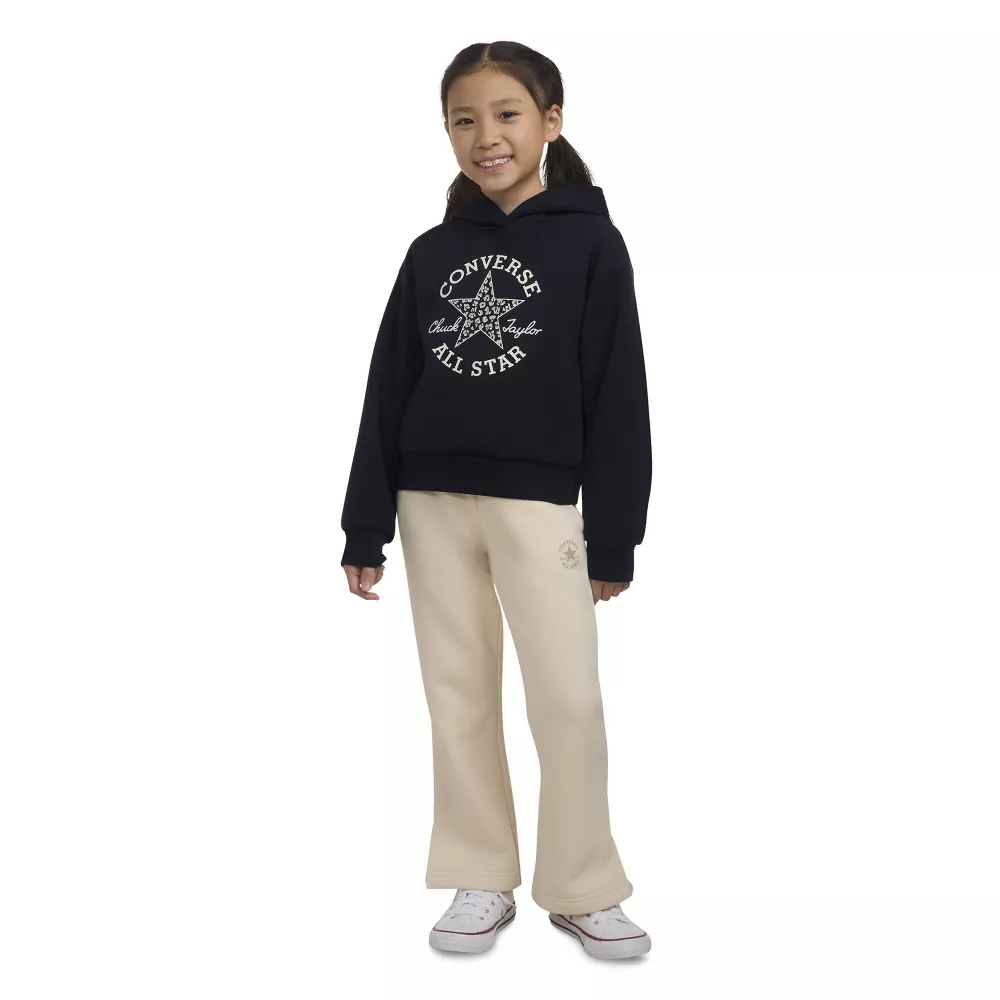 

Converse Girls' Knit Hoodie Pullover Толстовка, цвет Black