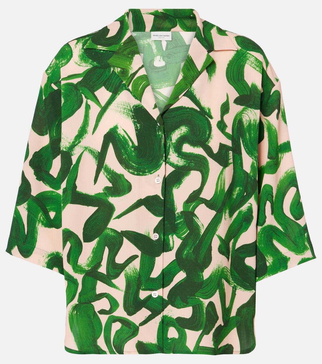 

Рубашка с принтом Dries Van Noten, зеленый