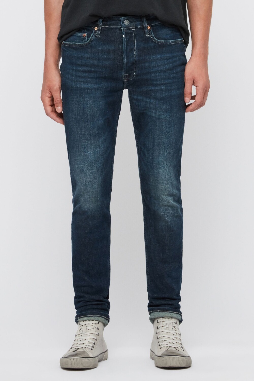 

Синие джинсы AllSaints Rex All Saints, синий