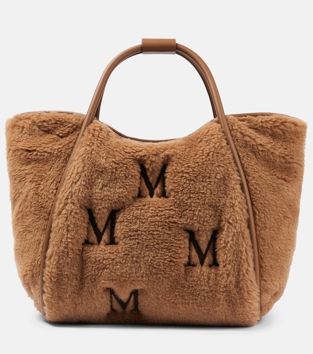 

Сумка-тоут marin из верблюжьей шерсти с логотипом Max Mara, коричневый