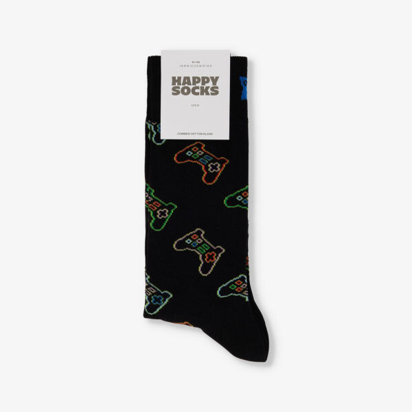 

Носки для игр из эластичной хлопковой смеси Happy Socks, черный