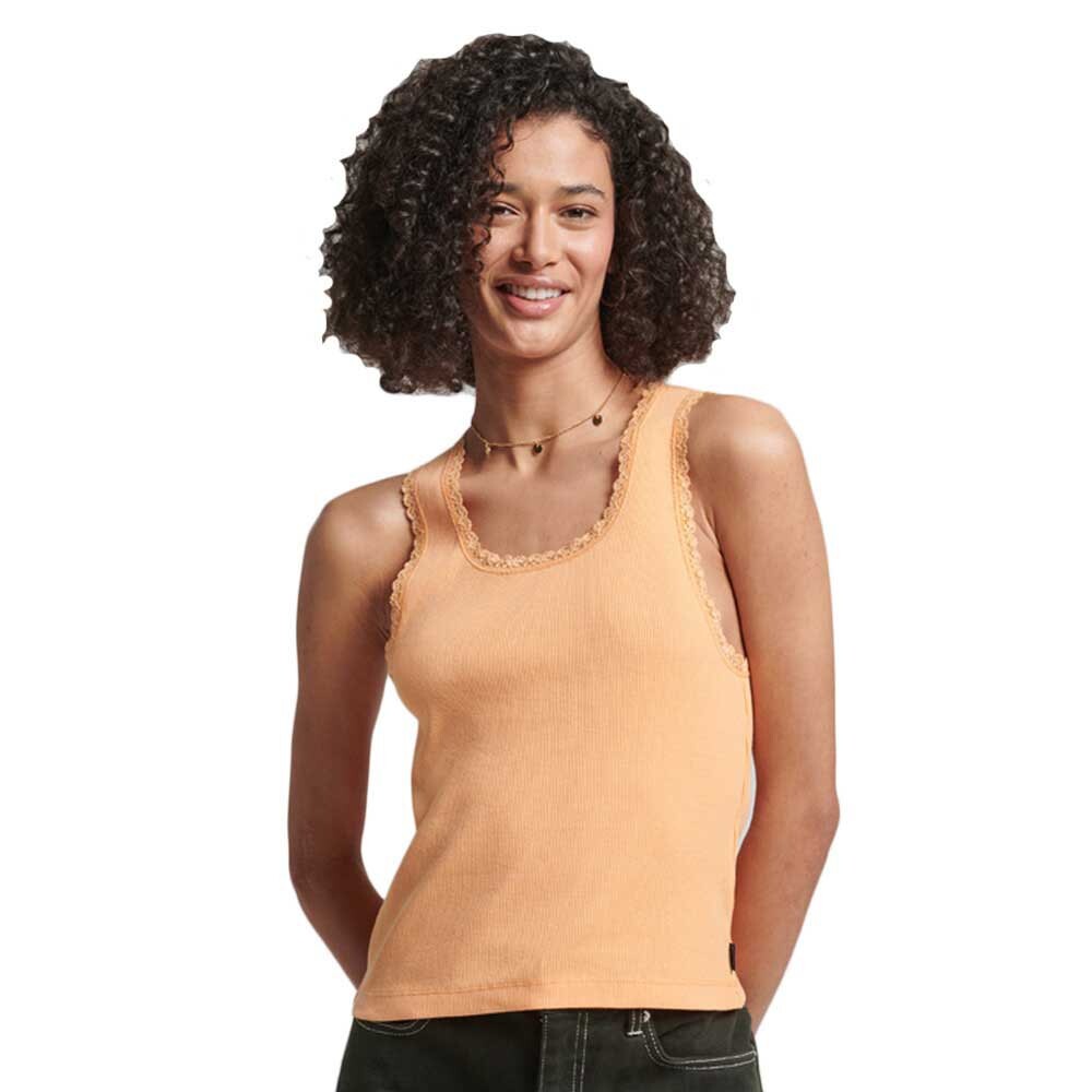 

Топ Superdry Vintage Lace Trim, оранжевый